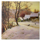 Carreau Un matin d'hiver, peinture d'art, (Devant)