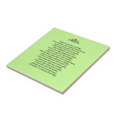 Carreau Un moment pour la citation de Tout-Écriture sainte (Côté)