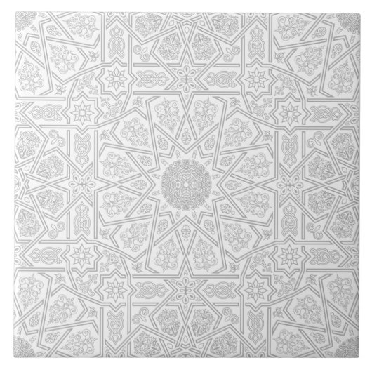 Carreau Un Motif marocain islamique sans couture. Arabe (Devant)