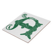 Carreau Un noeud celtique du XVIe siècle Capitale décorati (Côté)