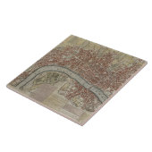 Carreau Un nouveau et précis plan des villes de Londres et (Côté)