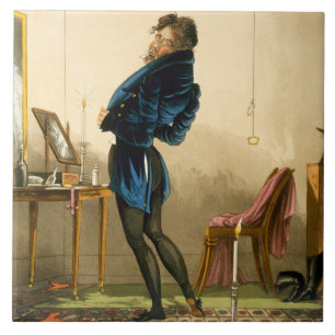 Carreau Un nouveau manteau (litho de couleur)