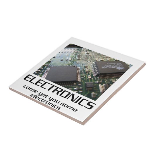 Carreau Un peu d'électronique. (Côté)