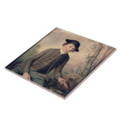 Carreau Un poisson étripant de jeune homme, 1782 (panneau) (Côté)