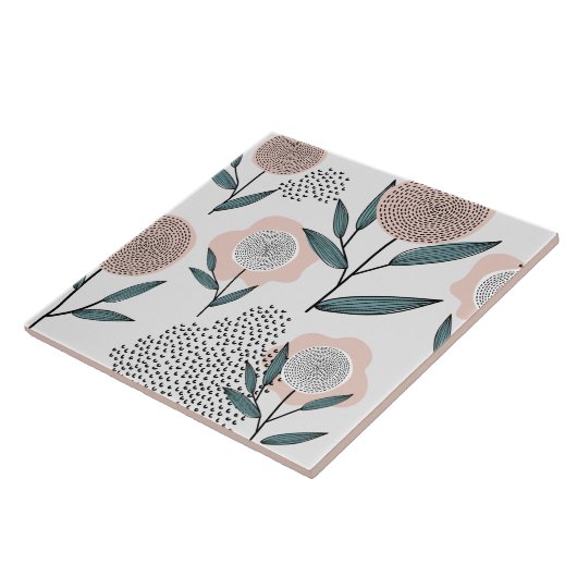 Carreau Un rose (Côté)