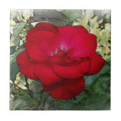 Carreau Un rose solitaire (Devant)