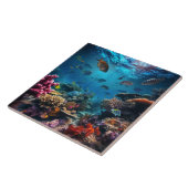 Carreau Underwater Scene Ceramic Tile (Côté)
