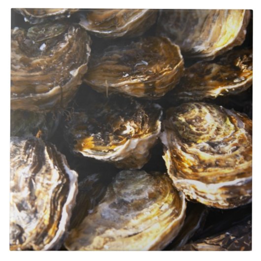 Carreau Une assiette d'huîtres. (Devant)