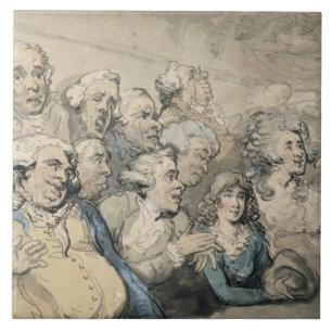 Carreau Une assistance au théâtre de ruelle de Drury