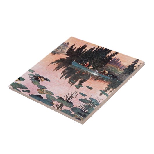 Carreau Une belle capture par John Clymer (Côté)