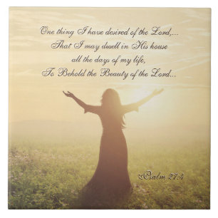 Carreau Une chose que j'ai désirée du seigneur, 27:4 de