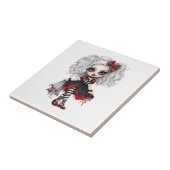 Carreau Une collection de designs Halloween de fille migno (Côté)