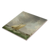 Carreau Une coupe dans une brise forte (huile sur cuivre) (Côté)