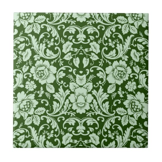 Carreau Une damassé florale antique (Devant)