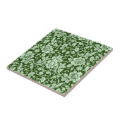 Carreau Une damassé florale antique (Côté)