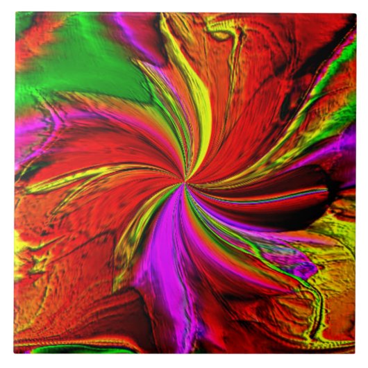 Carreau Une éclaboussure de couleur (Devant)