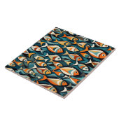 Carreau une école de poissons de style art déco (Côté)