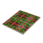 Carreau Une étude en rose et vert (Côté)