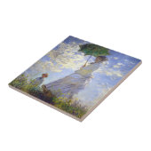 Carreau Une femme avec un parasol par Claude Monet (Côté)