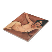 Carreau Une Femme D'Amedeo Modigliani Sur Un Canapé (Côté)