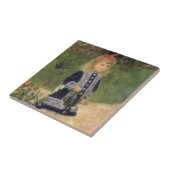 Carreau Une fille à la canne d'arrosage par Pierre Renoir (Côté)
