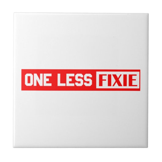 Carreau Une Fixie de moins (Devant)