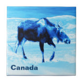 Carreau Une fois dans un orignal bleu (Devant)