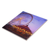 Carreau Une grande roue et un carrousel au Navy Pier de (Côté)