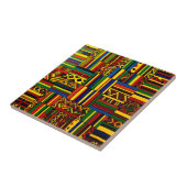Carreau Une interprétation stylisée de l'impression "Kente (Côté)