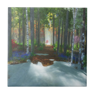 Carreau Une longue journée de marche Carrelage décoratif /