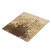 Carreau Une machine égyptienne d'irrigation sur les (Côté)