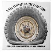 Carreau Une Mauvaise Attitude Comme Un Pneu Plat (Devant)