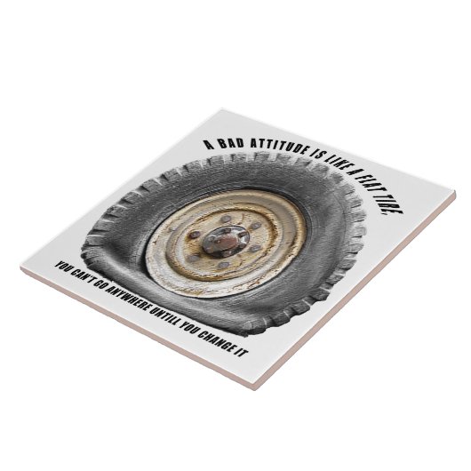 Carreau Une Mauvaise Attitude Comme Un Pneu Plat (Côté)