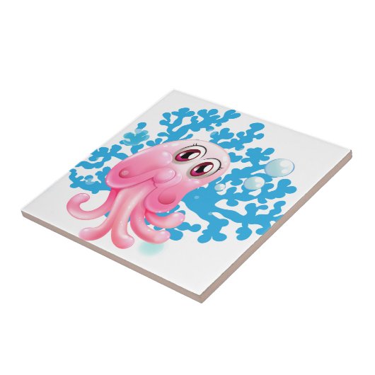 Carreau Une méduse (Côté)