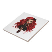 Carreau Une mignonne fille Halloween collection de design (Côté)