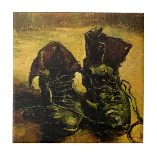 Carreau Une paire de chaussures par Vincent van Gogh (Devant)