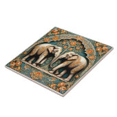 Carreau Une paire de pachydermes (Côté)
