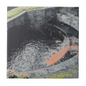 Carreau Une piscine orange à Welshpool (Devant)