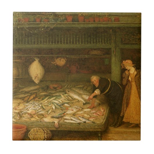 Carreau Une poissonnerie par Frederick Walker (Devant)