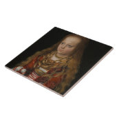 Carreau Une princesse de la Saxe, c.1517 (huile sur le (Côté)