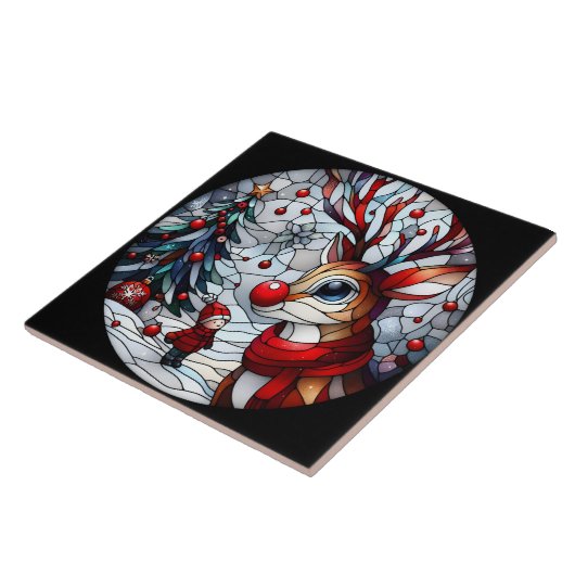 Carreau Une rencontre festive entre l'enfant et le renne (Côté)