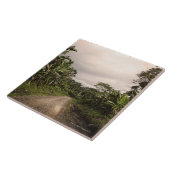 Carreau Une route à distance de jungle (Côté)