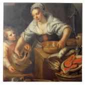 Carreau Une scène de cuisine (Devant)