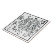 Carreau Une scène de jardin, de "Hypnerotomachia (Côté)