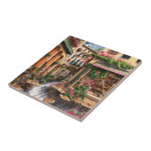 Carreau Une scène de rue italienne Ephemera Design Series  (Côté)