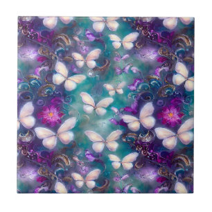 Carreau Une série de papillons mystiques Design 1