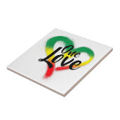 Carreau Une Seule Amour Une Seule Vibration Reggae (Côté)
