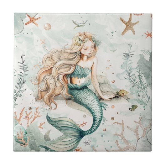 Carreau Une sirène mignonne (Devant)