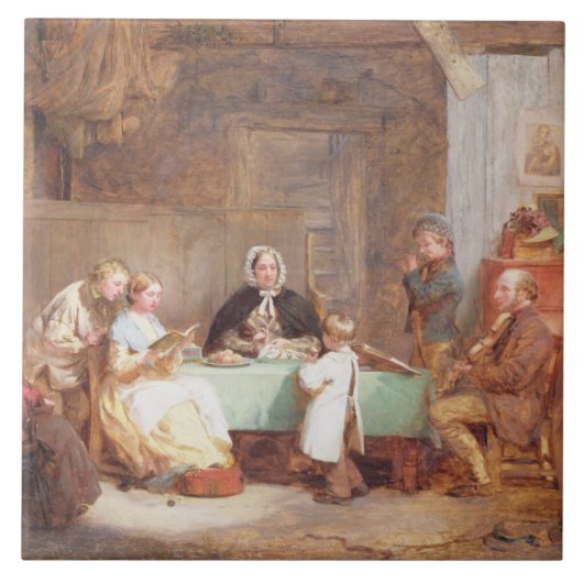 Carreau Une soirée musicale (huile sur la toile) 2 (Devant)