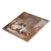 Carreau Une soirée musicale (huile sur la toile) 2 (Côté)